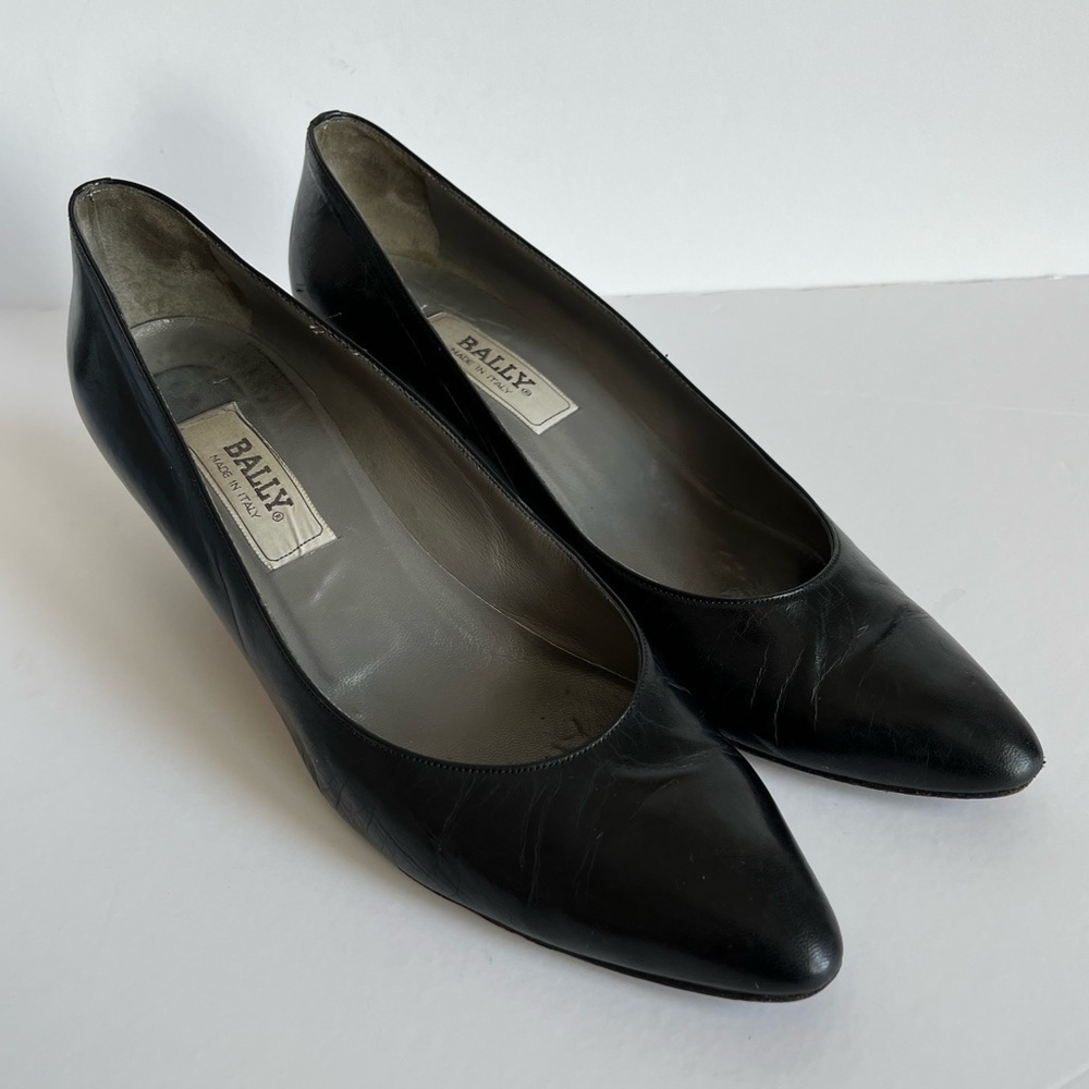 Bally Black Leather Heels - Picture 10 of 10